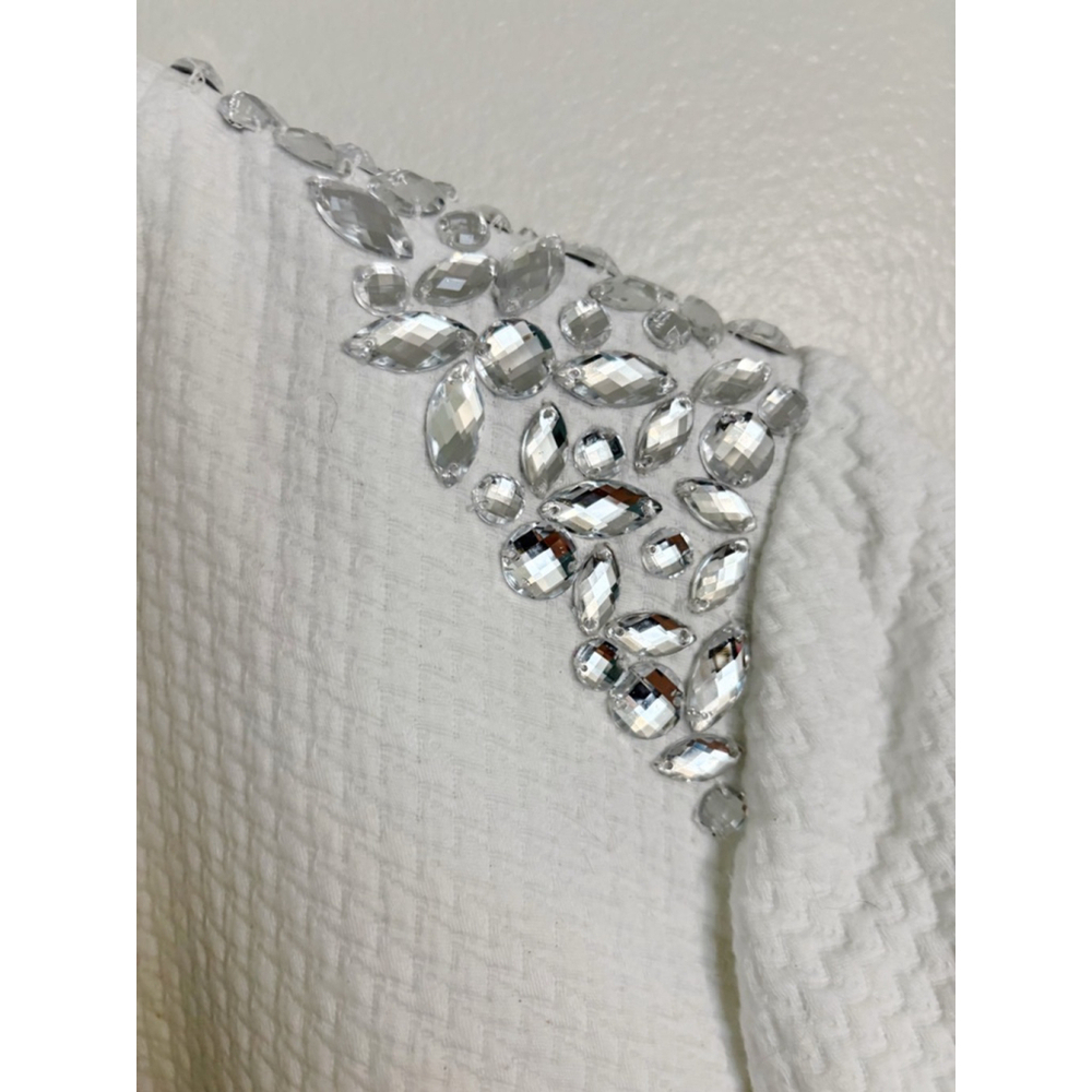 Chico’s Beaded Rhinestone Blazer Jacket - Picture 5 of 6
